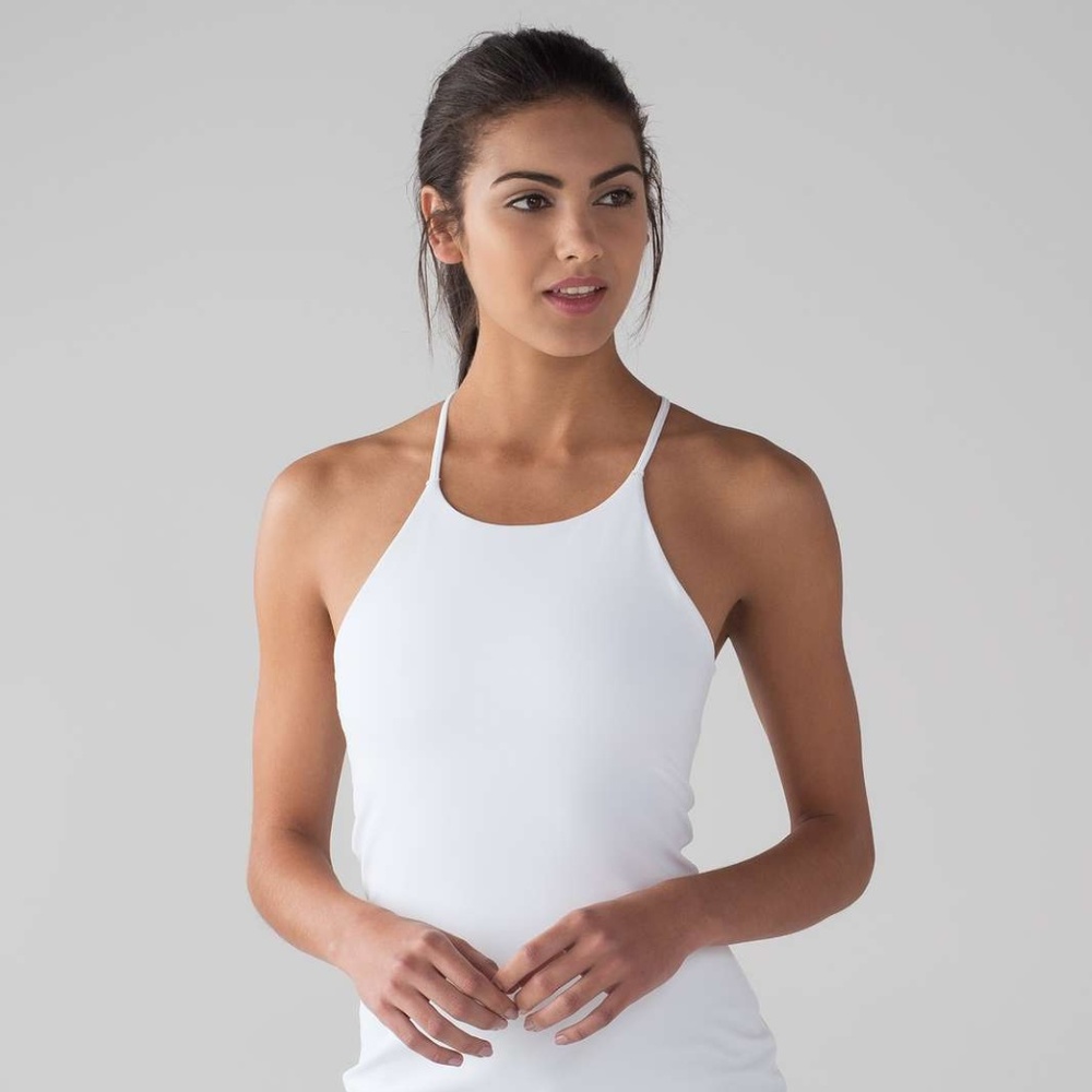 Lululemon Sun Setter High Neck Tank in White